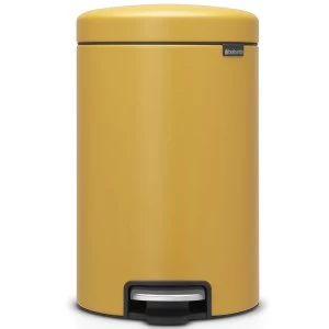 Image of Brabantia newIcon Sense of Luxury 12L Pedal Bin - Mustard Yellow