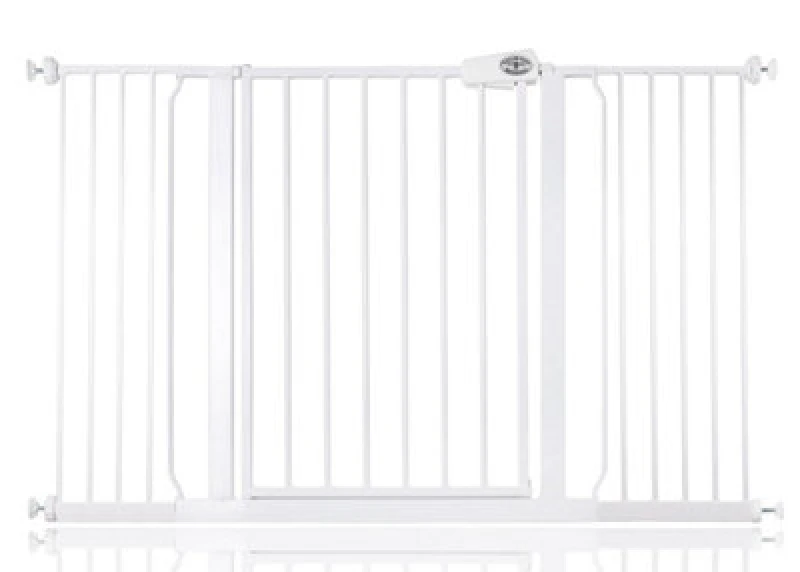 Image of Bettacare Easy Fit Gate, 133.2Cm - 141.2Cm, White, Pressure Fit Stair Gate, Baby Gate For Doors Hallways And Spaces
