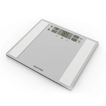 Image of Salter Dashboard Analyser Wide Bathroom Scale - Silver