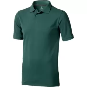 Image of Elevate Mens Calgary Short Sleeve Polo (S) (Forest Green)