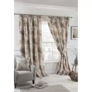 Image of Sundour Woodland Curtains, 168 x 183cm, Blush