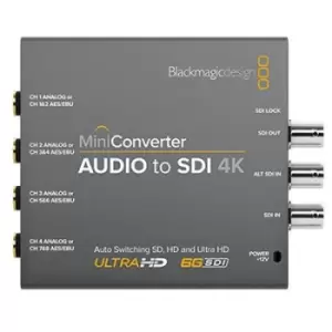 Image of Blackmagic Mini Converter - Audio to SDI 4K