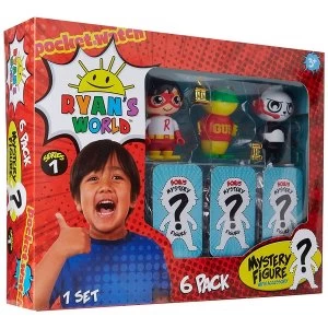 Image of Ryans World 6 Pack Collectible Mystery Figure Set