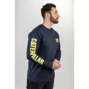 Image of Trademark Banner Long Sleeve T-Shirt Blue/Yellow Small