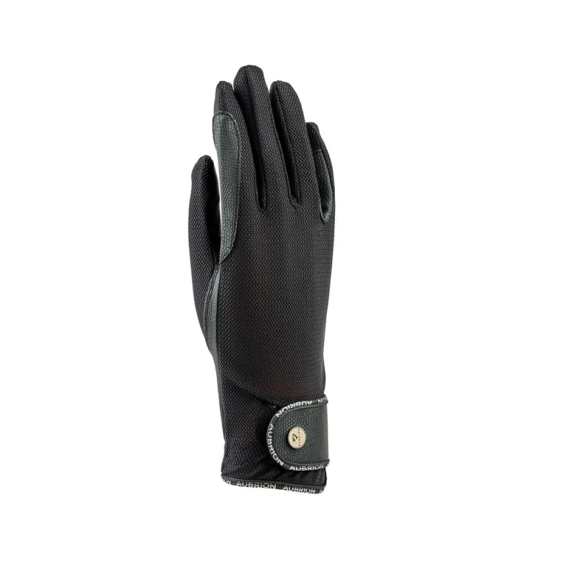 Image of Aubrion Aero Flex Fit Riding Gloves in Black Size: XS Black Unisex XS