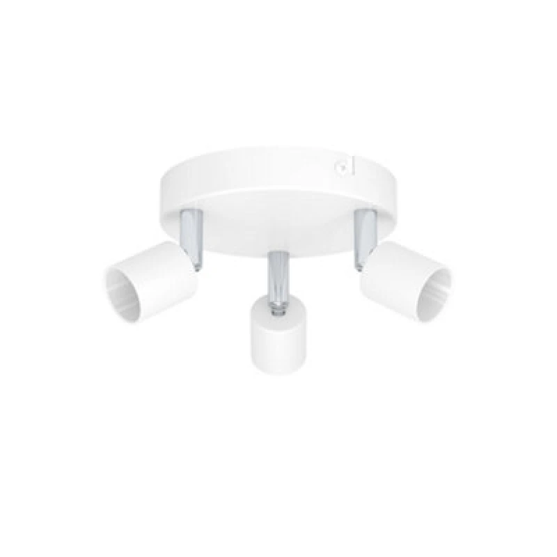 Image of Eglo Essentials Stecci-e 3 Light Adjustable Semi Flush Spotlight White