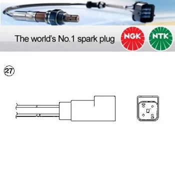 Image of 1x NGK NTK Oxygen O2 Lambda Sensor OZA33-D5 OZA33D5 (0199)