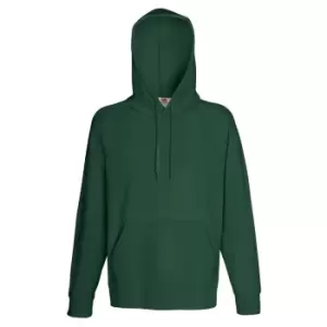 Image of Fruit Of The Loom Mens Lightweight Hooded Sweatshirt / Hoodie (240 GSM) (M) (Bottle Green)