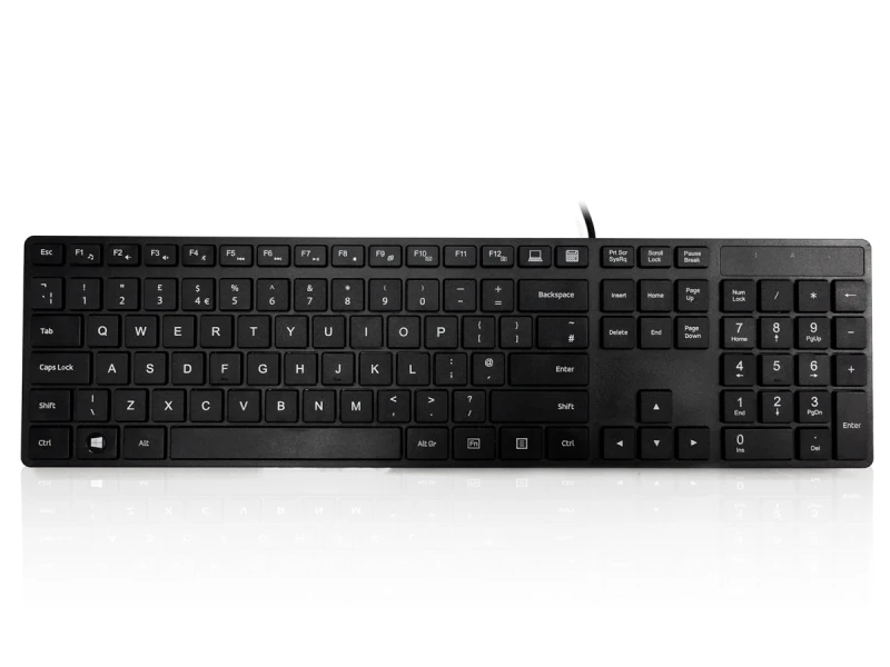 Image of Accuratus KYBAC301-UBLK keyboard USB QWERTY English Black