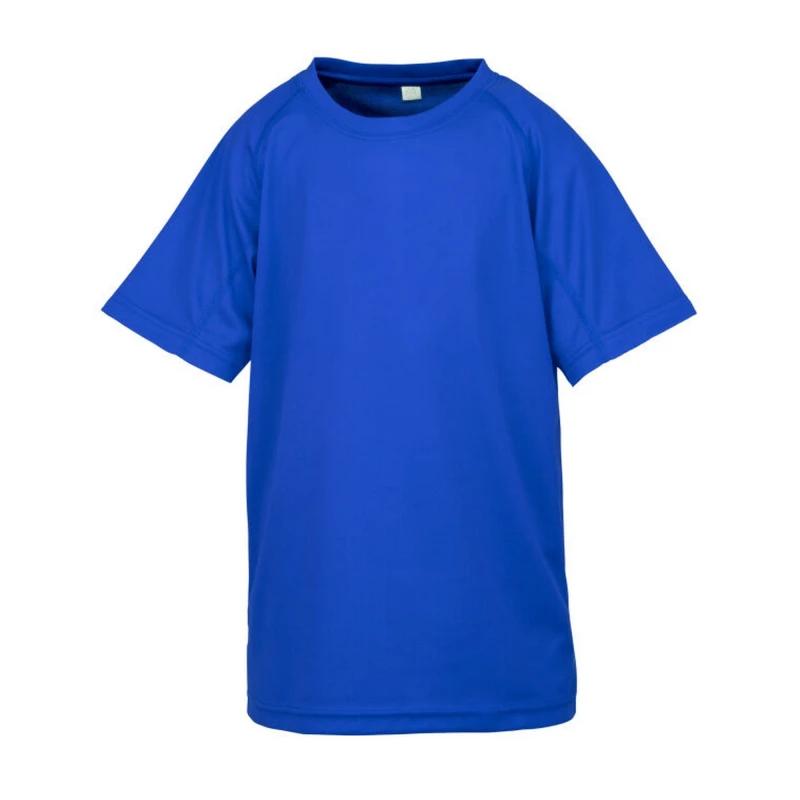 Image of Spiro Impact Performance Aircool T-Shirt in Royal Size: 3-4 Years Royal Unisex 3-4 Years