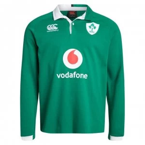 Image of Canterbury Ireland Home Long Sleeve Classic Shirt 2019 2020 - Green