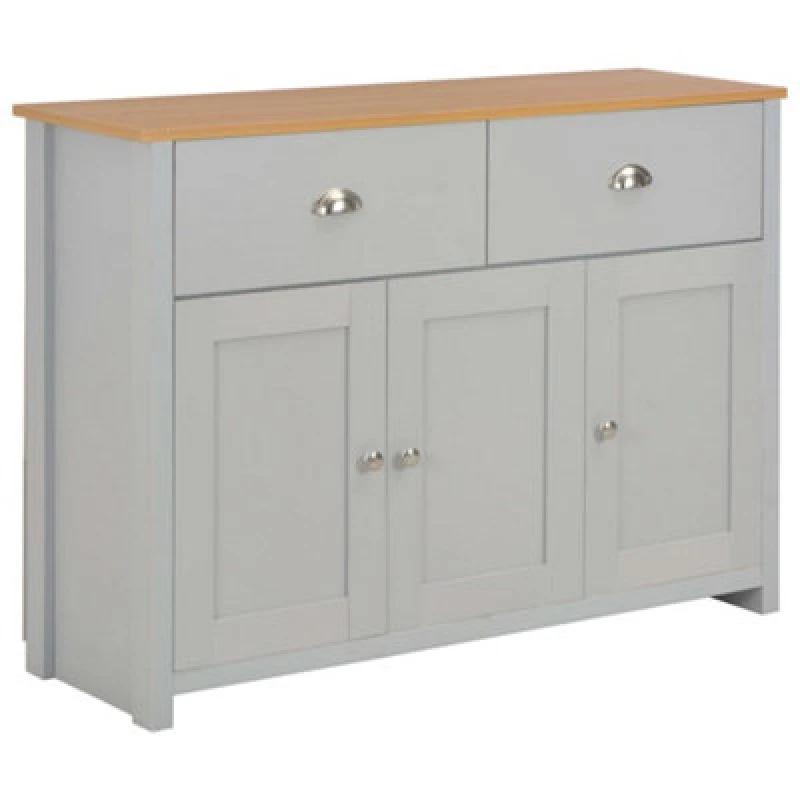 Image of Vidaxl Sideboard Grey 112X35X81 Cm, Grey 283743