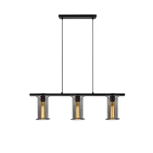 Image of Dounia Classic Bar Pendant Light - 3xE27 - Black
