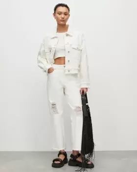 Image of AllSaints April High-Rise Distressed Jeans