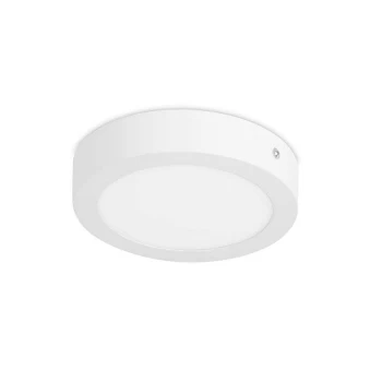 Image of Easy Integrated LED Round Surface Mounted Downlight Matt White - Warm White
