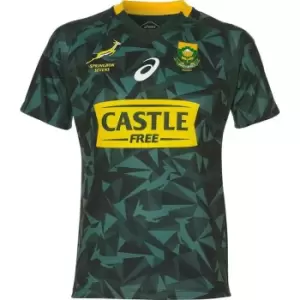 Image of Asics Springboks Seven Fan Home Jersey Mens - Green