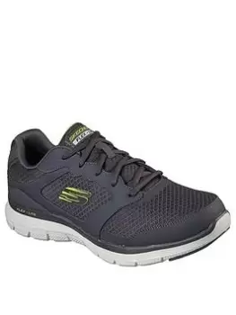Image of Skechers Flex Advantage 4.0 Trainers - Black , Grey, Size 6, Men
