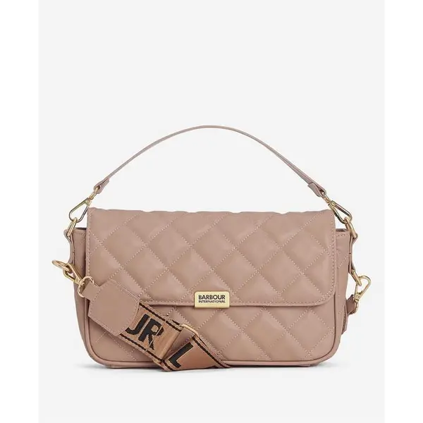 Image of Barbour International Soho Quilted Crossbody Bag - Cream One Size