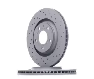 Image of ZIMMERMANN Brake disc AUDI 100.3316.52 8E0615601K,8E0615601R Brake rotor,Brake discs,Brake rotors