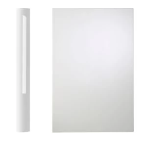Image of Cooke Lewis High Gloss White Curved base pilaster kit H900mm W70mm D590mm