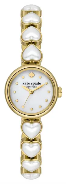 Image of Kate Spade KSW1815 Monroe (24mm) Mother-of-Pearl Dial / Gold Watch