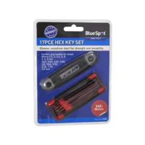 Image of 17 Piece Metric and Imperial Hex Key Set