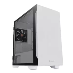 Image of Thermaltake S100 TG Snow Tempered Glass Micro Case - White