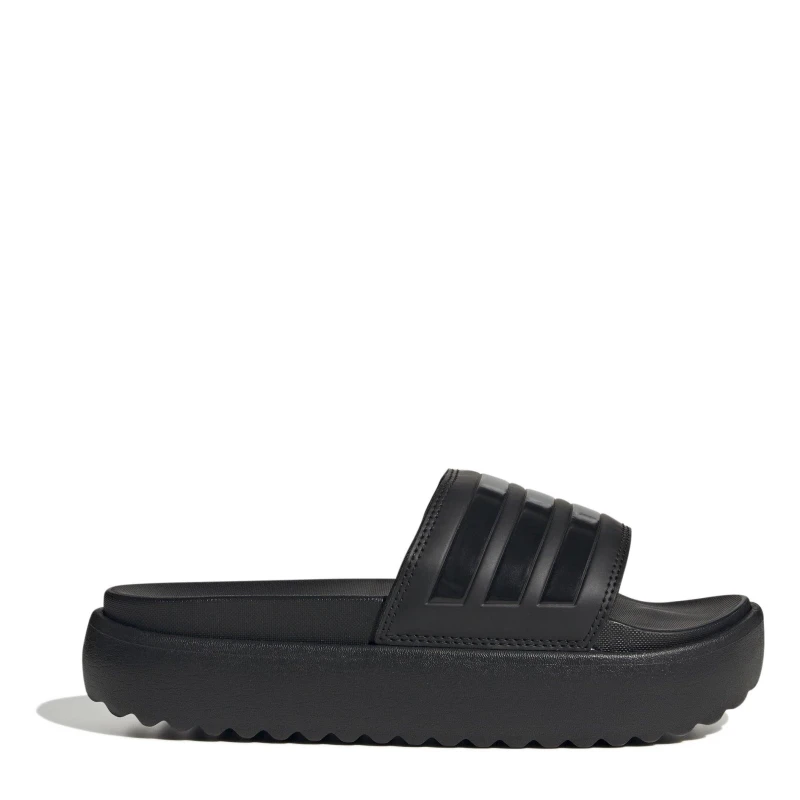 Image of adidas Adilette Platform Slides Womens Core Black / Co female 5 (38)