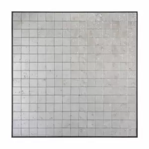 Image of Crossland Grove Putney Mosaic Wall Mirror Black - 610 x 610mm