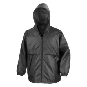 Image of Result Mens Core Adult Windcheater Water Repellent Windproof Jacket (M) (Black)