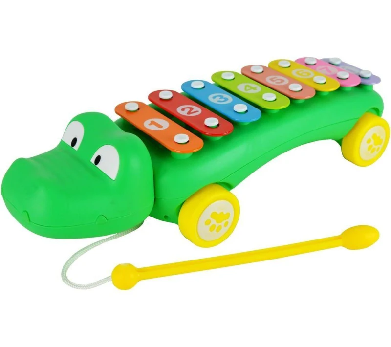 Image of LITTLE STAR LS1001 Crocodile Pull Along Xylophone 5060742472096