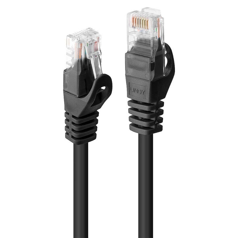 Image of Lindy 48196 networking cable Black 7.5 m Cat6 U/UTP (UTP)