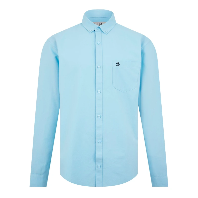 Image of Original Penguin Shirt - Blue Blue S