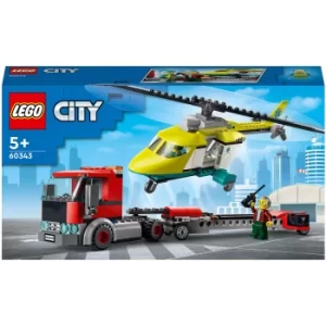 Image of LEGO City: Rescue Helicopter Transport (60343)