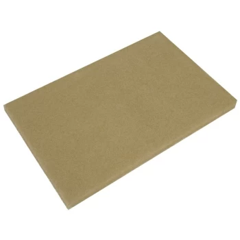 Image of Sealey - TBP1218 Tan Buffer Pads 12 x 18 x 1 - Pack of 5