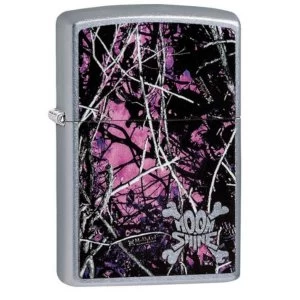 Image of Zippo Moon Shine Camo Muddy Girl Street Chrome Finish Windproof Lighter