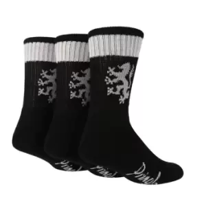 Image of Pringle Pringle Sport 3 Pack of Crew Socks Mens - Black