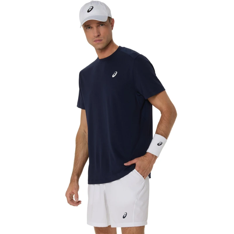 Image of Asics Court Ss Top T-Shirt Mens Midnight male Medium