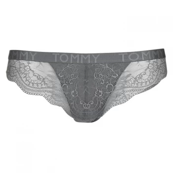 Image of Tommy Bodywear Tommy Lace Brazilian Briefs - Iron Gate 019