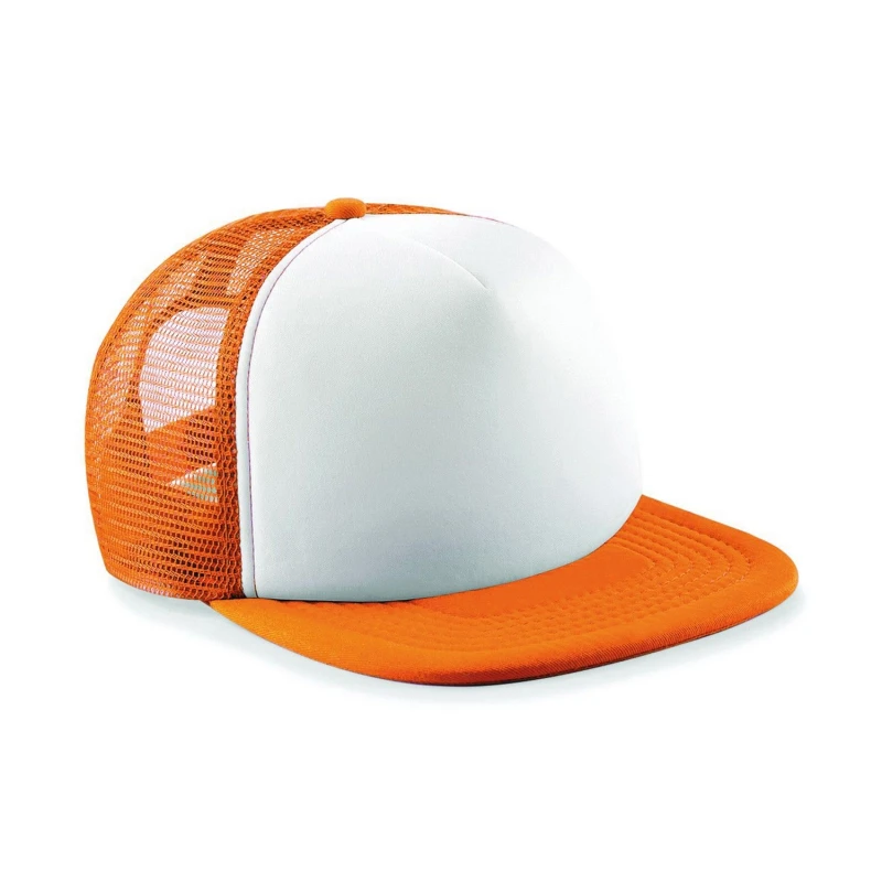 Image of Beechfield Womens Vintage Snapback Trucker Cap in Orange Orange Female One Size