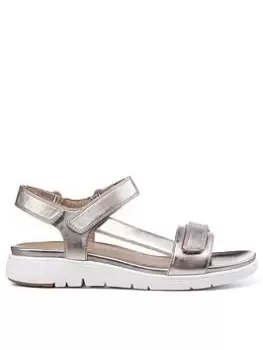Image of Hotter Hotter Flaunt Casual Pu Trekker Sandals - Rose Gold, Metal, Size 8, Women