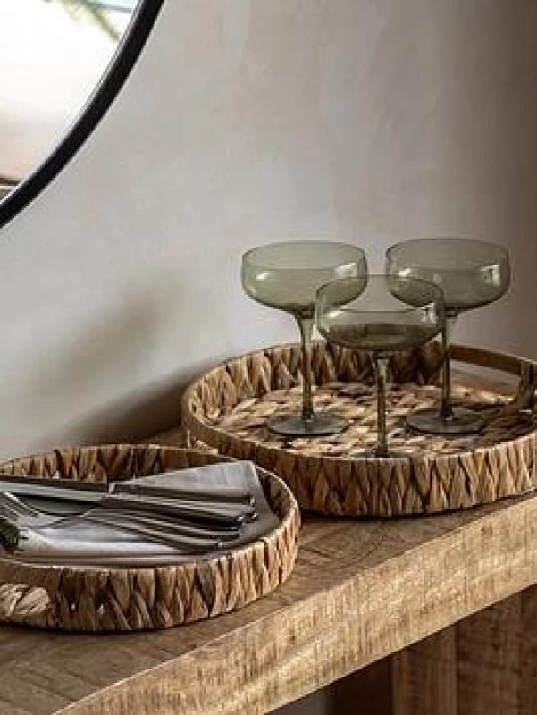 Image of Crossland Grove Canyon Oval Basket Handle Natural Set Of 2, Brown 5061087224005