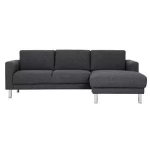 Image of Cleveland Chaise Longue Corner Sofa Right Hand In Nova Anthracite