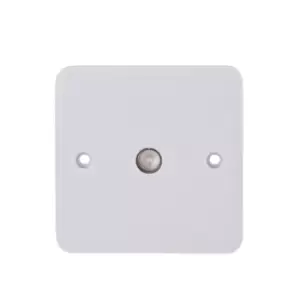 Image of Schneider Electric Lisse White Moulded - Single TV/FM Aerial Socket, GGBL7010, White, Pack of 10