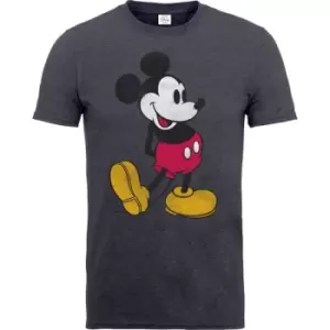 Image of Disney - Mickey Mouse Vintage Unisex XX-Large T-Shirt - Grey