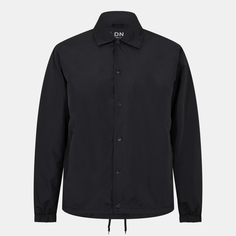 Image of Brave Soul Brave Soul Men Lightweight Coach Style Jacket in Black Size: Small Black S Male 5059534638734