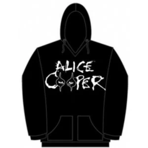Image of Alice Cooper Eyes Logo Mens Pouched Hoodie: Small