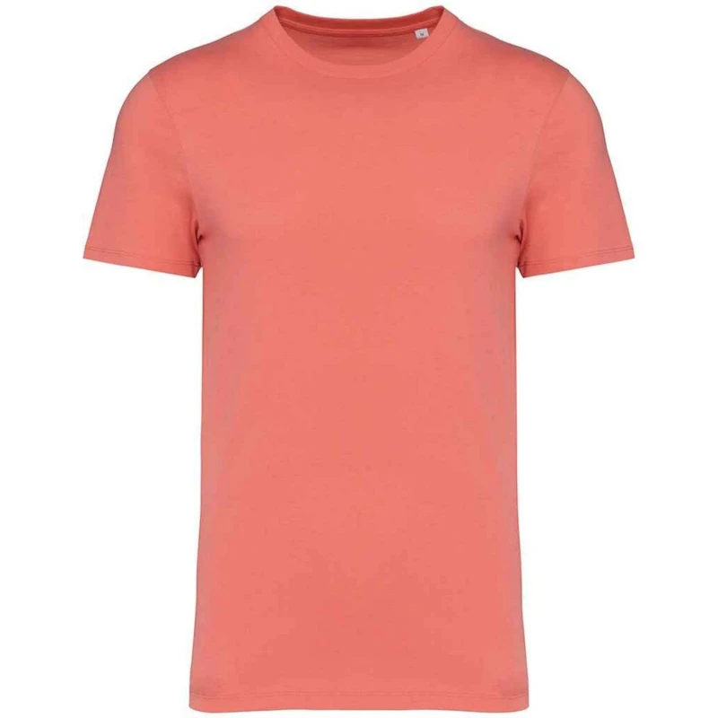 Image of Native Spirit Mens Heavyweight Slim T-Shirt in Coral Size: XS Coral Male XS