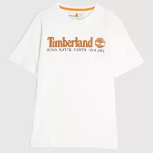 Image of Timberland Dustan Jersey Tshirt In White