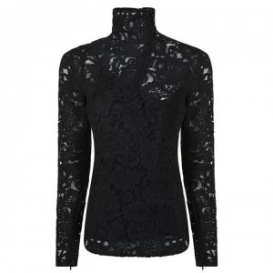 Image of By Malene Birger Kemmah Lace Top - Black 050